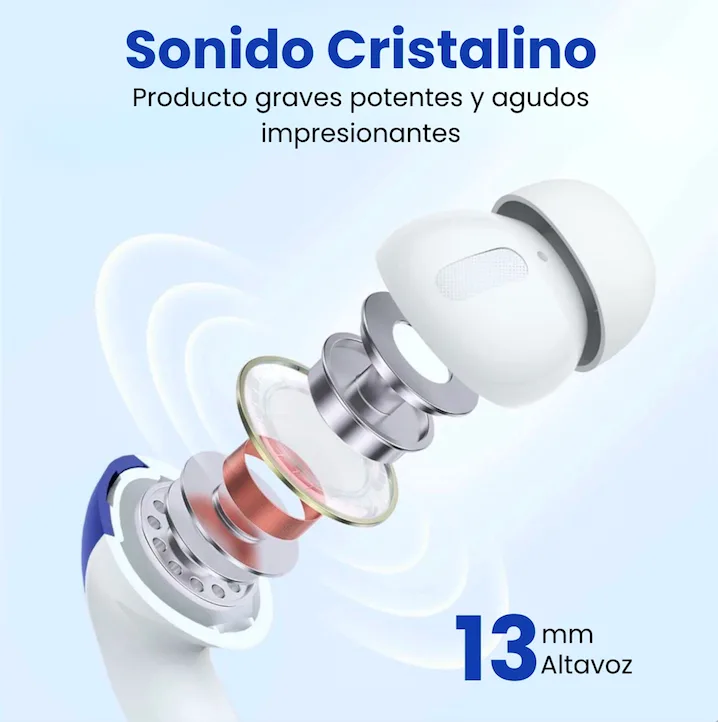Audífonos True Wireless TWS con Pantalla LED de Batería