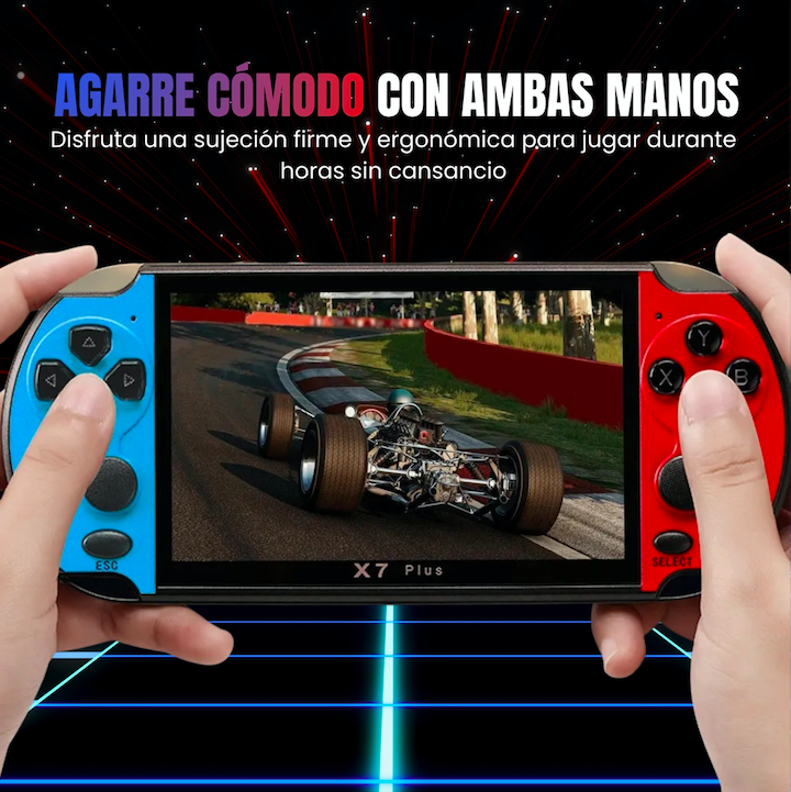 Consola Portátil X7 Plus - 5.1" HD con Juegos Retro
