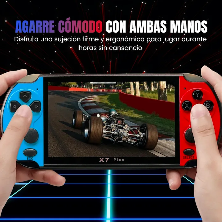 Consola Portátil X7 Plus - 5.1" HD con Juegos Retro