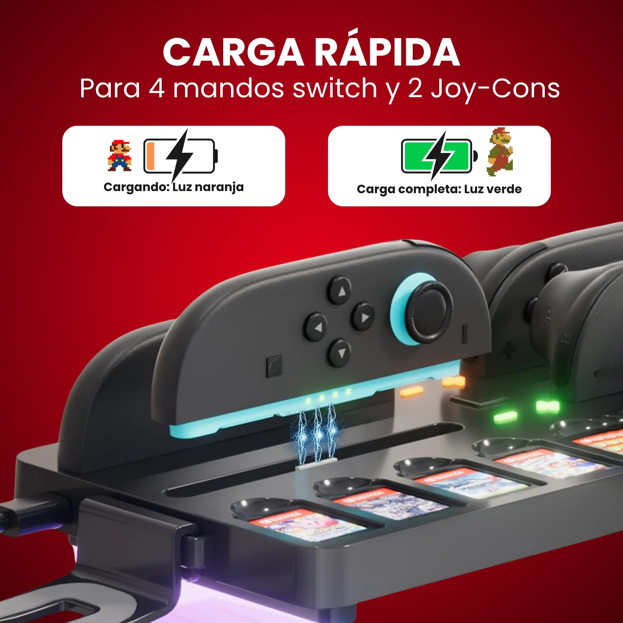 NS2 Estante de Carga y Soporte para Nintendo Switch
