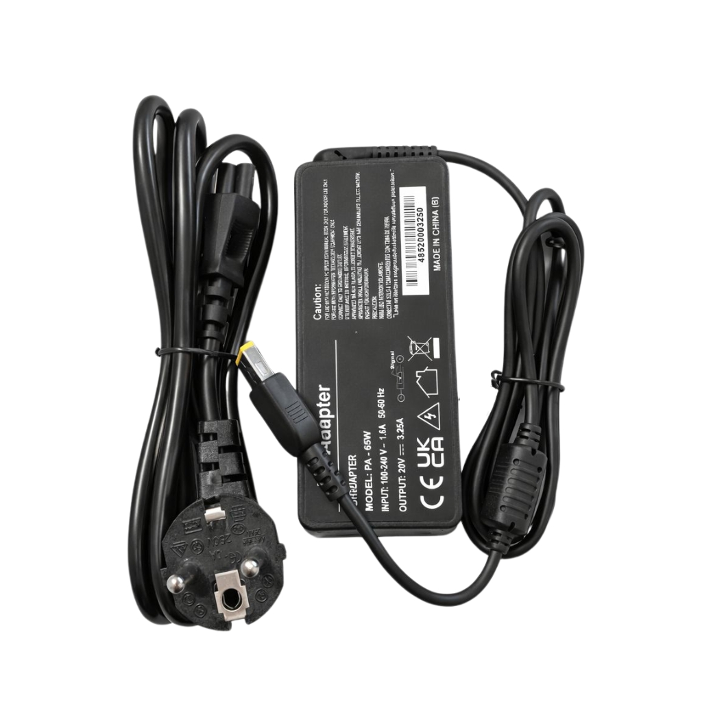 Cargador Notebook Lenovo 20V x 3.25A (65W - USB)