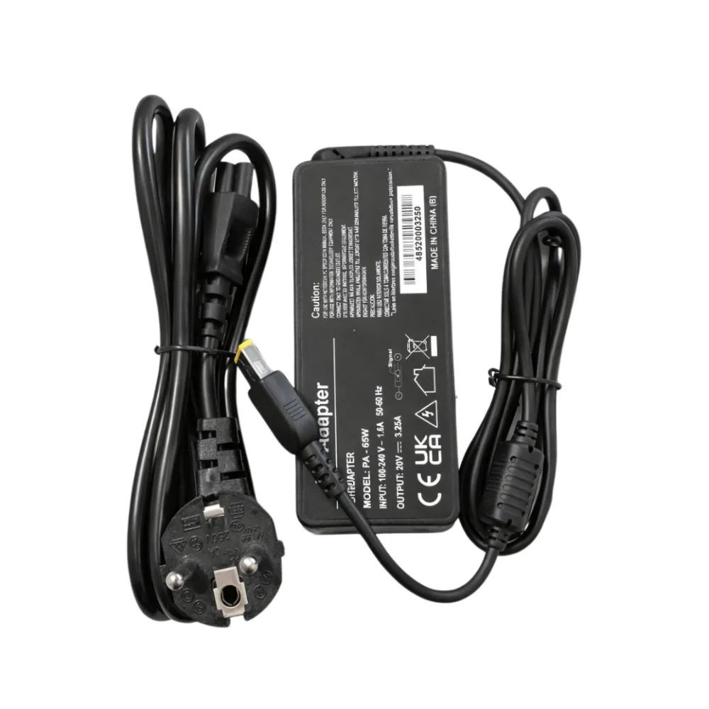 Cargador Notebook Lenovo 20V x 3.25A (65W - USB)